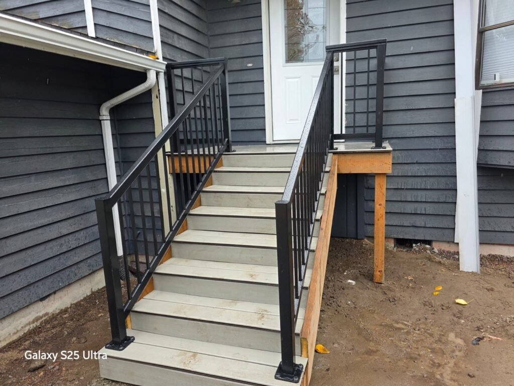 Custom Deck Stairs Installation in King County